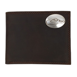 Drake Leather Bi-Fold Wallet - Brown